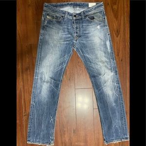 Diesel VIKER Regular Straight Jeans Men's Size 33X31 Medium Wash